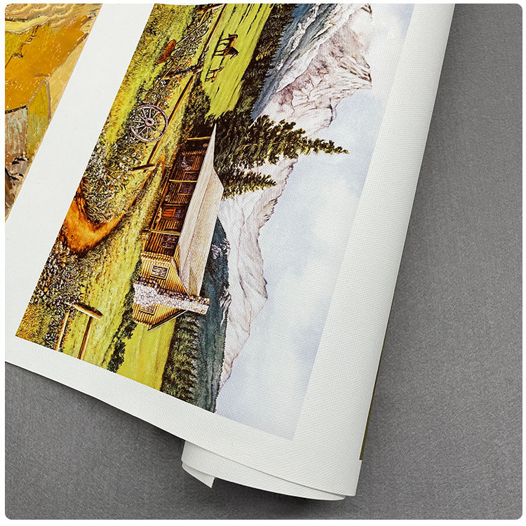 380gsm Matte Linen-Cotton Canvas for Eco-Solvent Latex UV Printing - Image 3