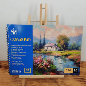 280gsm Spiral Bound Vertical & Horizontal Cotton Canvas Pad