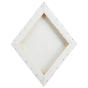 Diamond Shape Gesso Primed Stretched Cotton Canvas 380gsm