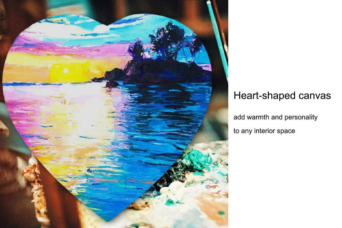Heart Canvas Close-up