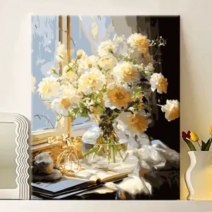 Flower paint by numbers Kit