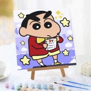 Anime Cartoon Character Paint by Numbers Kit Cute Funny DIY Painting Set