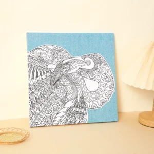 Birds Glitter Canvas Kit DIY Sparkle Art Set with Pre printed Design