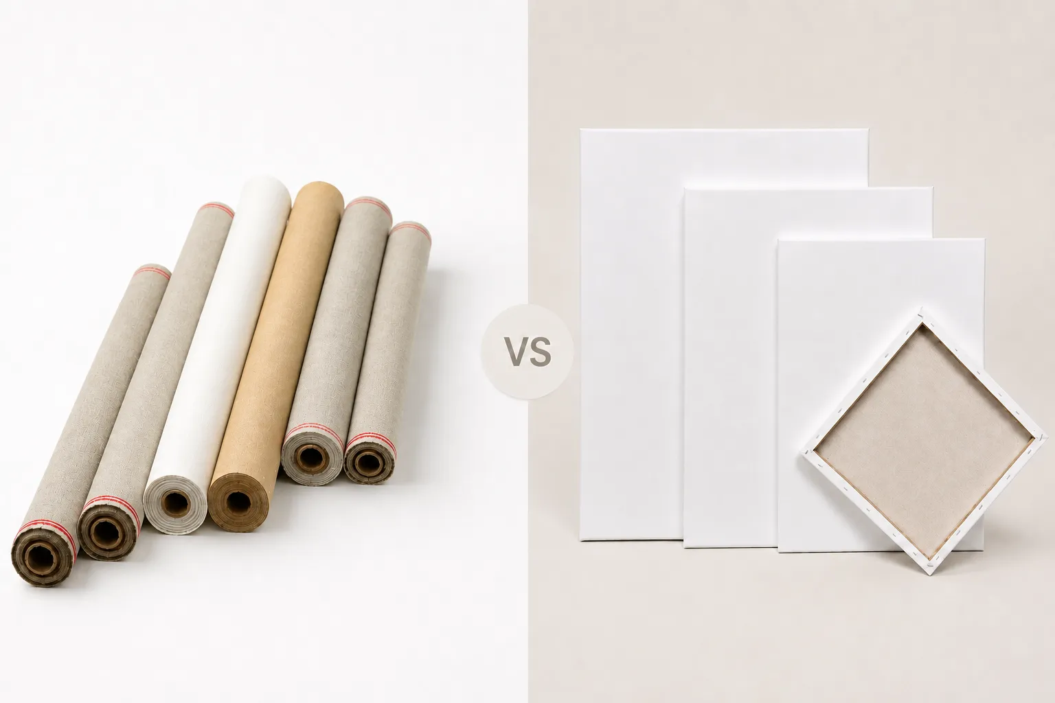 Rolled Canvas vs Stretched Canvas Difference