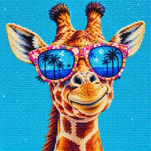 Cool Giraffe Diamond Painting Kit Wholesale Colorful Animal Design